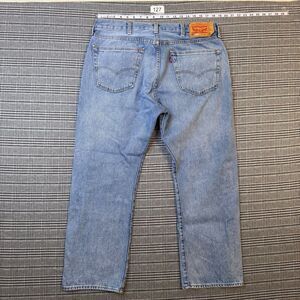 Levi's 501 150th Men's Jeans Light Wash Denim Peace Sign Print Size 38x29